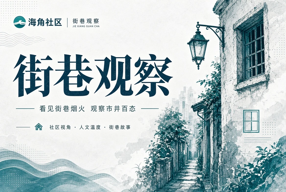 城市街区与散步路线主题画面